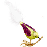 Green/Purple Glass Bird
