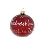 Burgundy and White Frohe Weihnachten