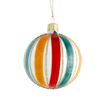 Blue & Orange Striped Ball