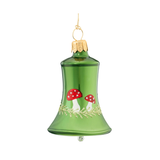 Green Bauble with Lucky Mushrooms Bell