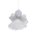 Christmas Gnome on a Rose - White Back