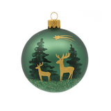 Green Forest with Gold Deer