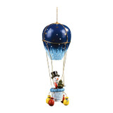 Winter Snowman in Air Balloon
