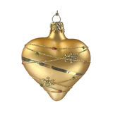 Gold with Glitter Garland Heart