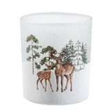 Dear in the Snow Candleholder