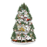 Railroad Fir Tree Advent Calendar