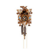Blue Alpine Flowers Cuckoo Clock