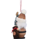 Santa Wooden Tree Ornament