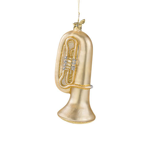 Tuba Glass Ornament