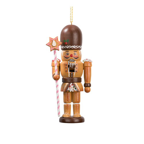 Gingerbread Nutcracker with Staff Nutcracker