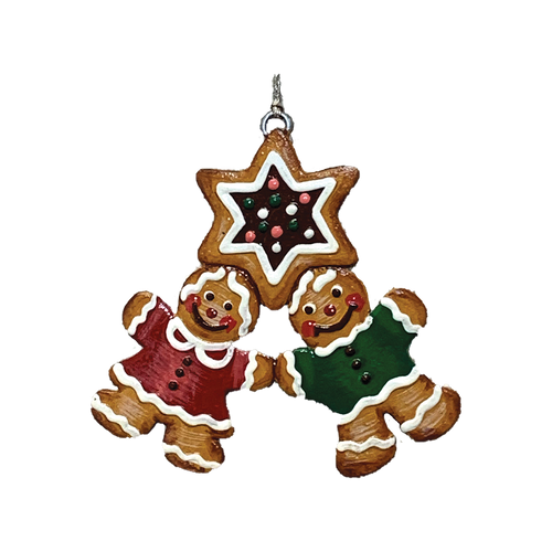 Gingerbread Couple with Star