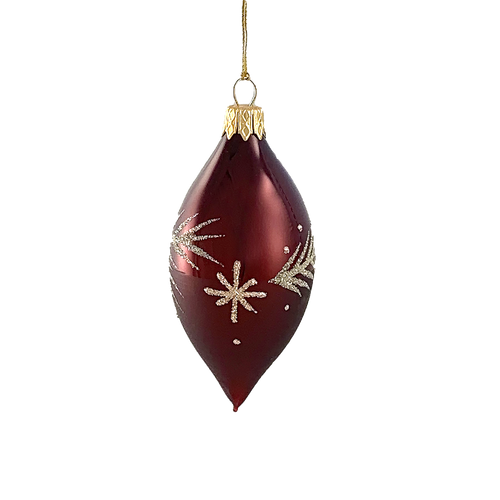 Burgundy with Gold Garland Spire Small