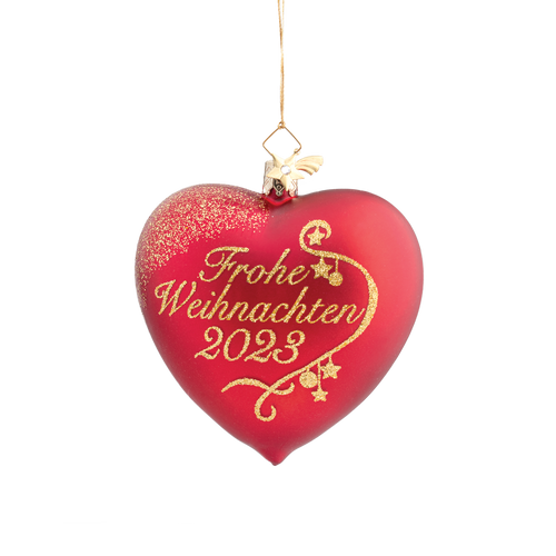 2023 Frohe Weihnachten Heart