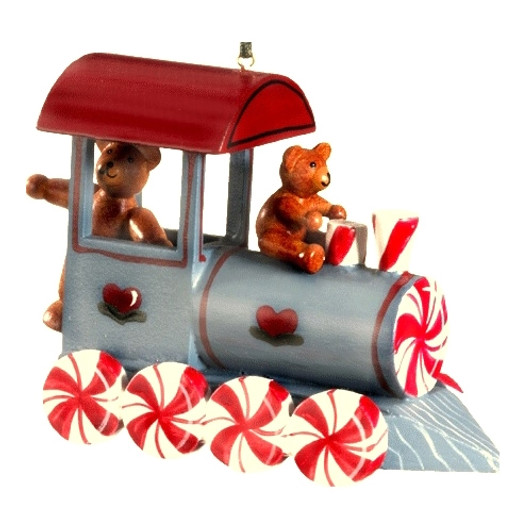 Peppermint Train with Teddy Bears