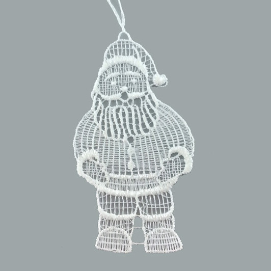 Santa Linen Ornament