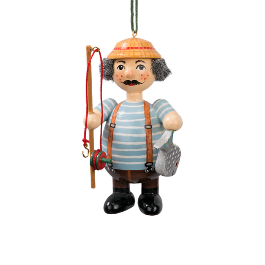 Holzbuddy Fisherman Wood Ornament