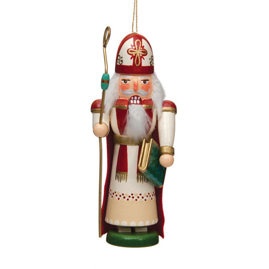 Saint Nicholas with Staff Nutcracker