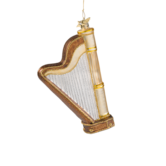 Harp Glass Ornament