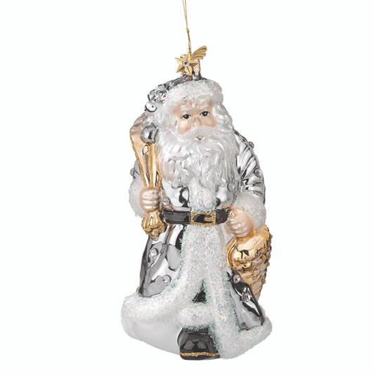 Silver and Gold Santa