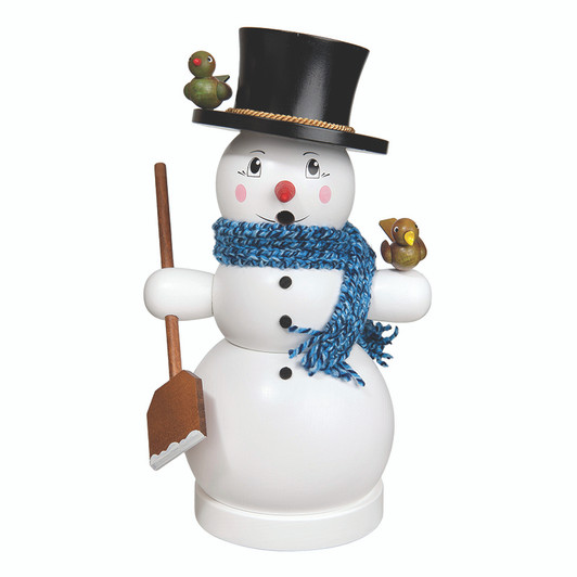 Snowman with Blue Scarf