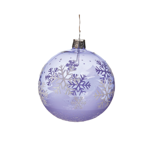 Lilac & White Snowflakes