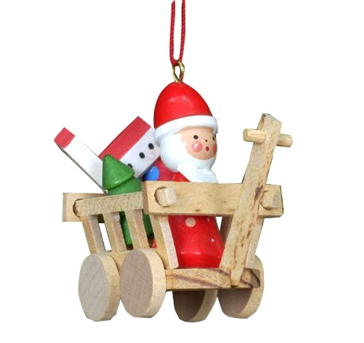 Santa and Toys in Wagon