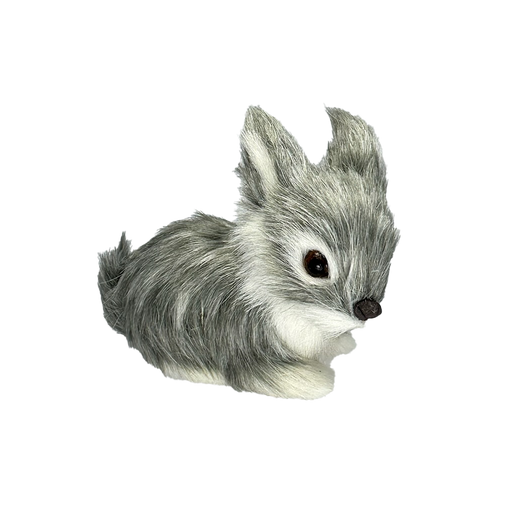 Rabbit Laying - Gray Front