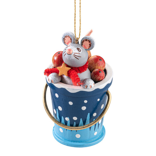 Winter Mouse in a Bucket