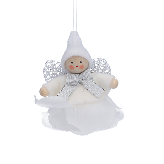 Christmas Gnome on a Rose - White Front