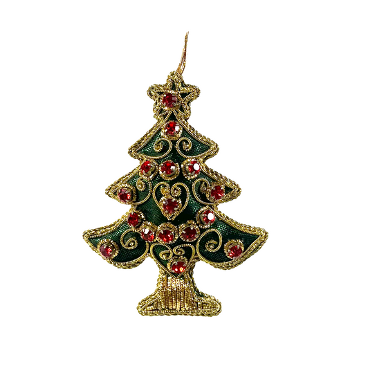 Beaded Tree Ornament Front