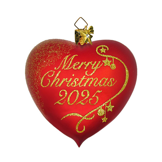 2025 Merry Christmas Heart