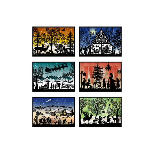 Merry Christmas Mini Advent Calendar Cards Variety