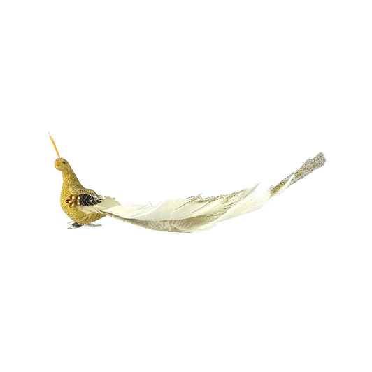 Gold Peacock with Clip