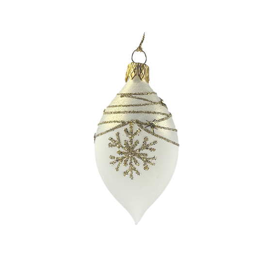 Champaigne with Gold Snowflake Small Spire