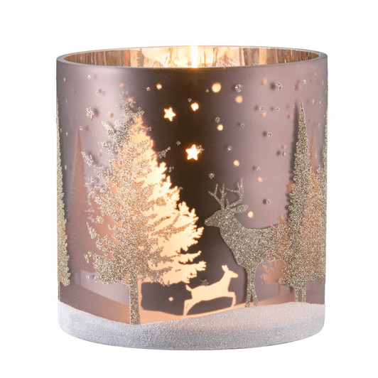 Dear in the Forest Candleholder Large