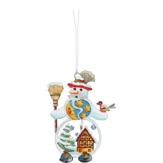 Snowman with Bavarian Hat Pewter