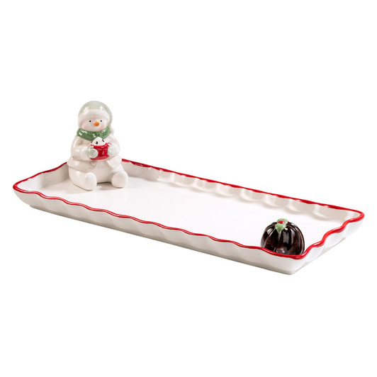 Snowman Cookie Plate