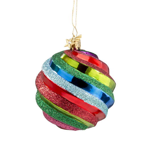 Rainbow Spiral Bauble