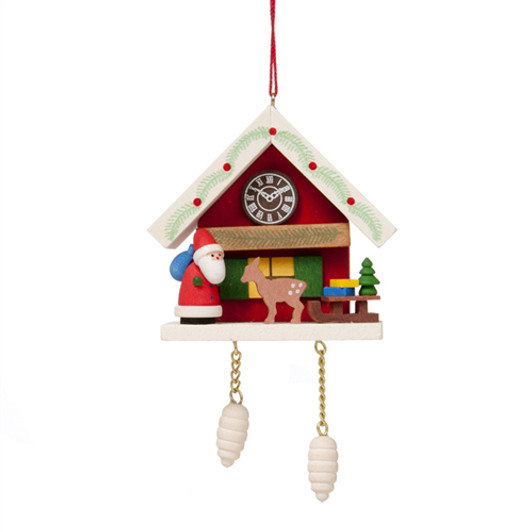 Cuckoo Clock with Santa and Deer