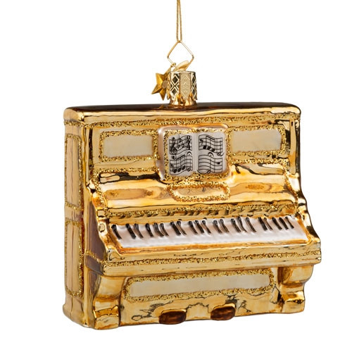 Piano Glass Ornament - Thumbnail 2