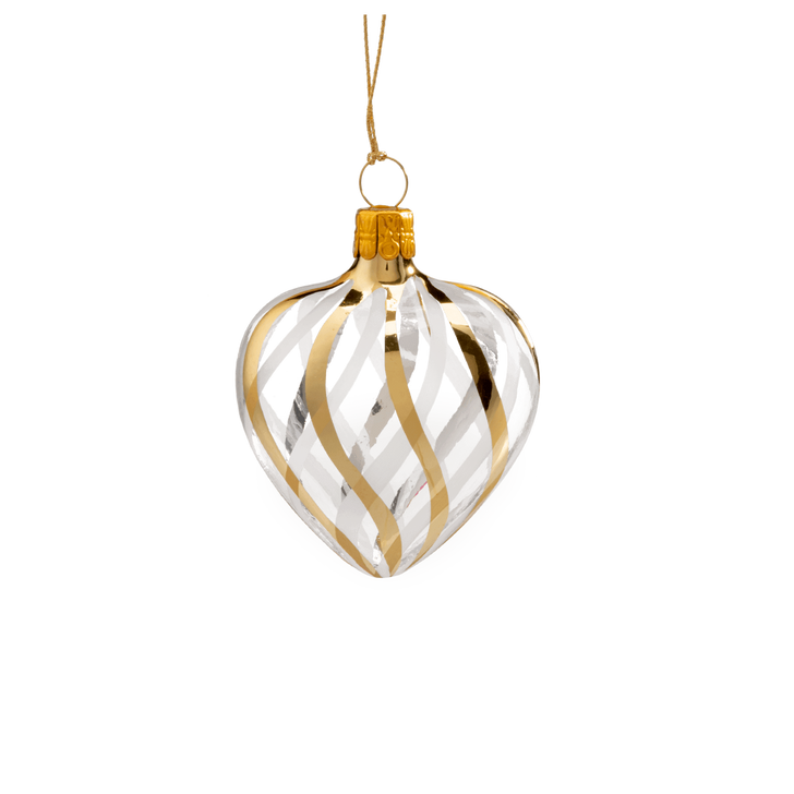 Gold & Silver Swirl Heart