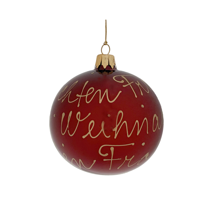 Burgundy Frohe Weihnachten