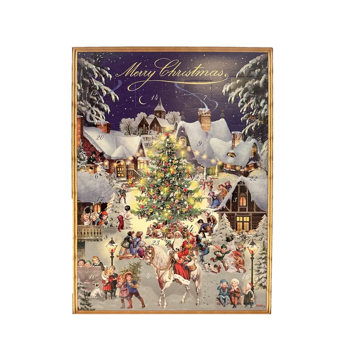 Nostalgic Blue Christmas Chocolate Advent Calendar