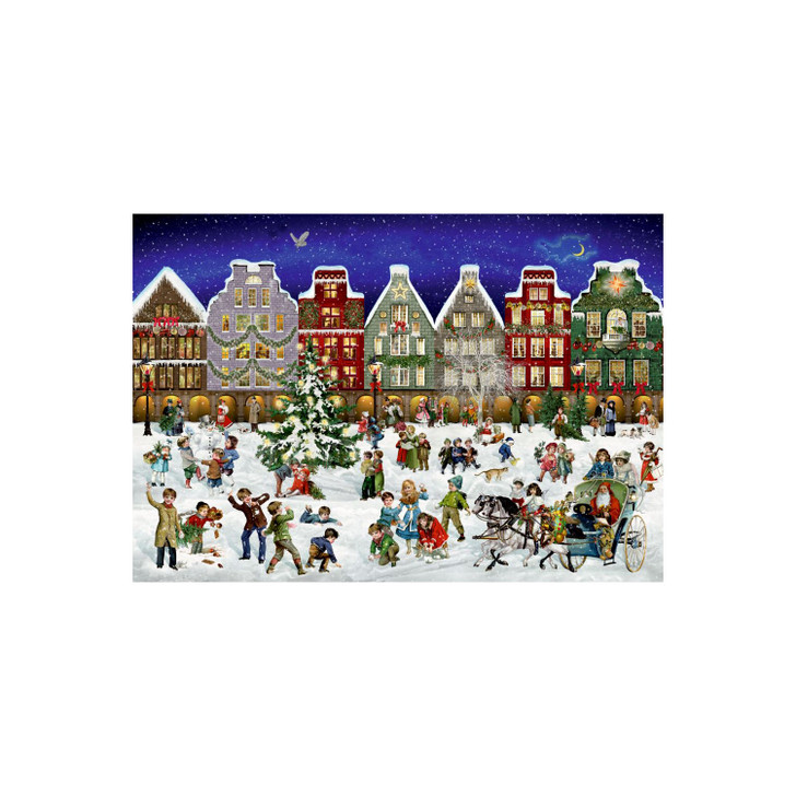 "Winter Evening in the Town" Puzzle Advent Calendar