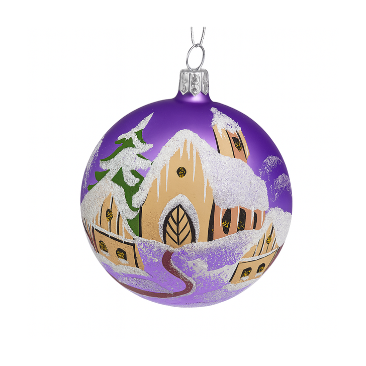 Purple Snowy Village