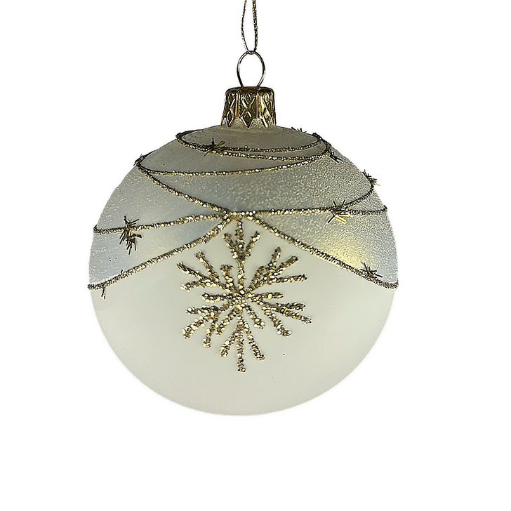 White & Gold Snowflake