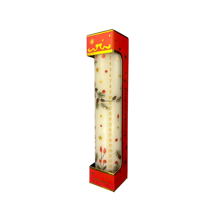 "O Beautiful Advent" Calendar Pillar Candle - in box