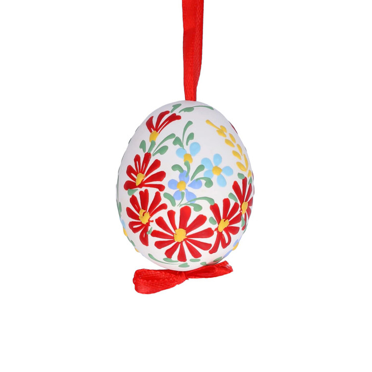 Easter Egg with Primary Flowers