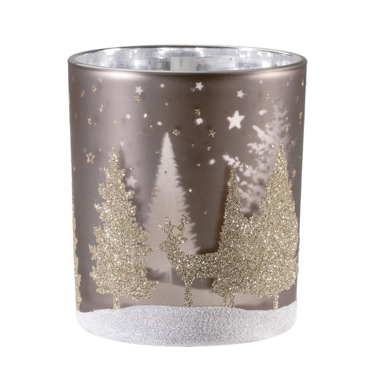 Dear in the Forest Candleholder Medium