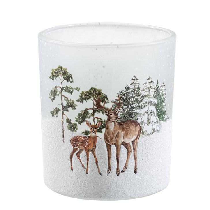 Dear in the Snow Candleholder